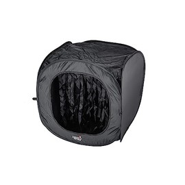 Lancer Tactical Portable Airsoft Target Tent-Black-Non Lethal BB Shooting Target (Black Large, Regular Nylon Polyester)