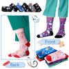 Didaey 12 Pairs Funny Nurse Socks Women Novelty Crew Socks