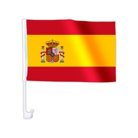 Car Flag Car Window Flag Spain