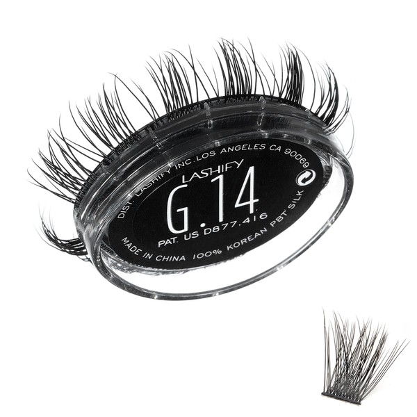 Lashify Gemini 14mm Gossamer Lashes in Black, Easy DIY False