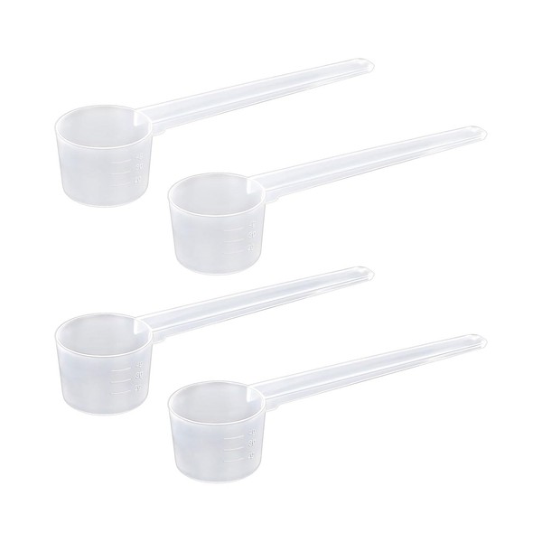 KGDUYC Set of 4 Measuring Spoons, Dosing Spoons Transparent with