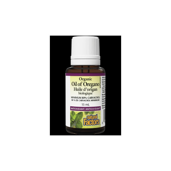 Natural Factors Organic Oil Of Oregano - 15ml