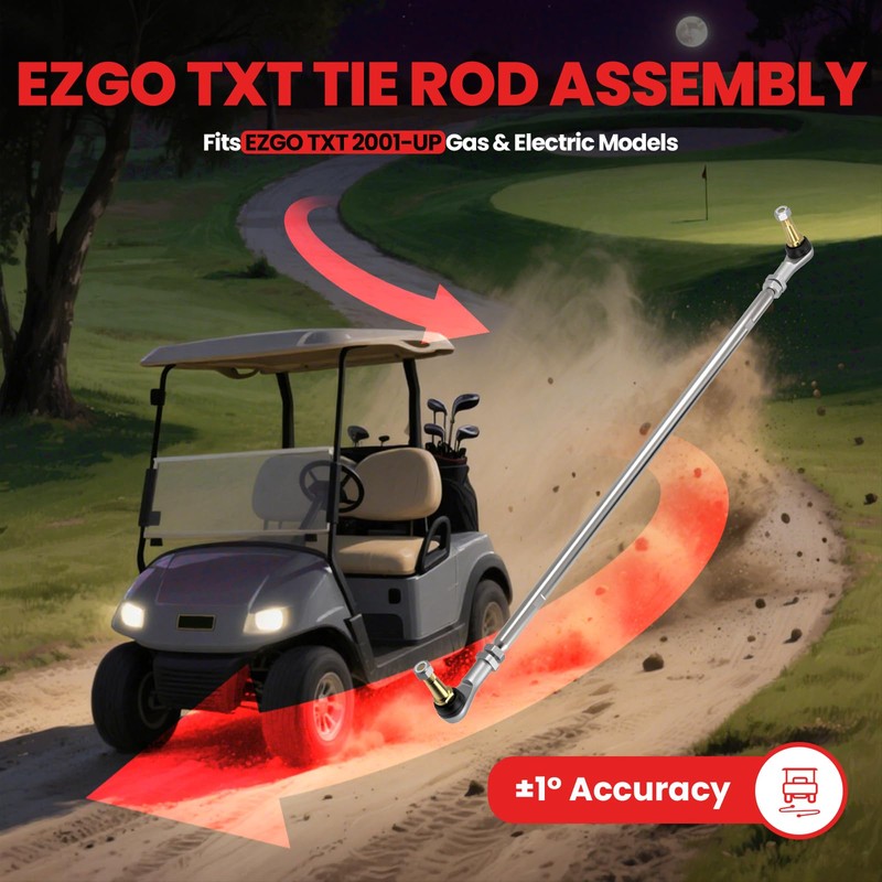 CASISPRO Golf Cart Tie Rod Assembly for EZGO TXT 2001-UP
