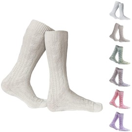 German Wear, short costume socks, braid pattern, socks, 44 cm - 38-40