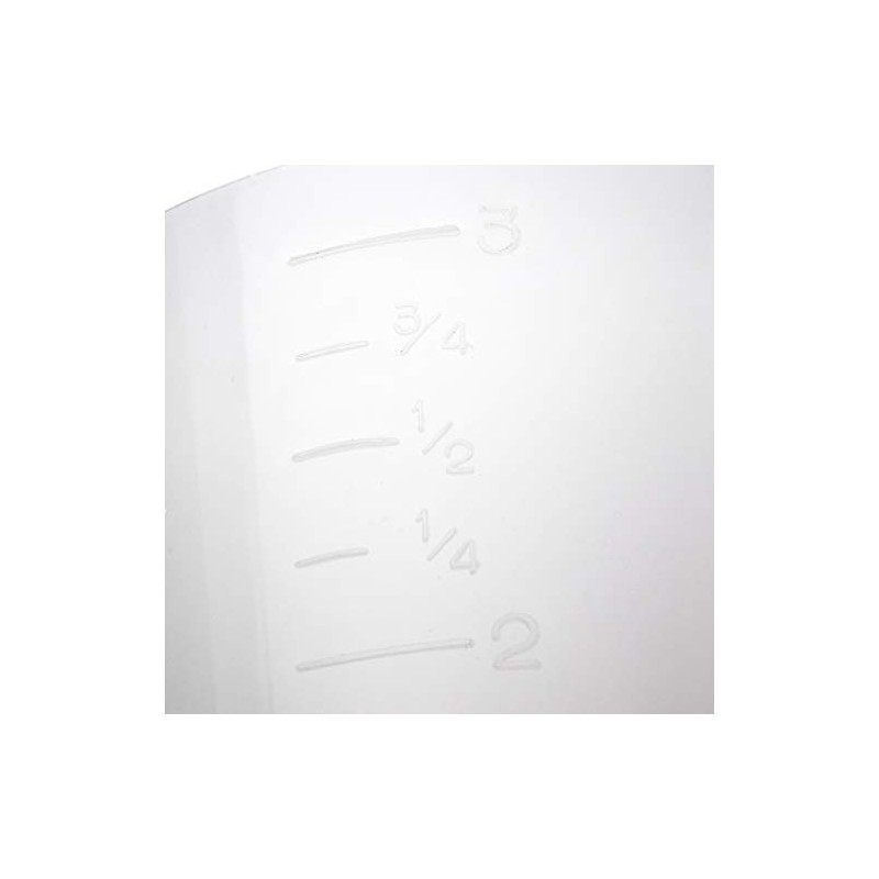 Giganplast GIG Caraffa Graduata, 3 Litri, Polietilene, Bianco, 14.5 x