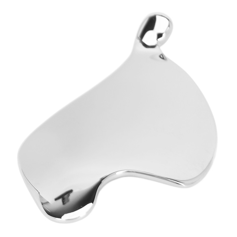 Stainless Steel Gua Sha Board Puffiness Reduction Lymphatic Drainage Heart