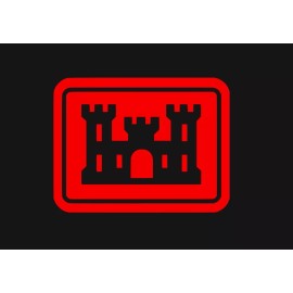 Corps of Engineers Vinyl Window Sticker Decal