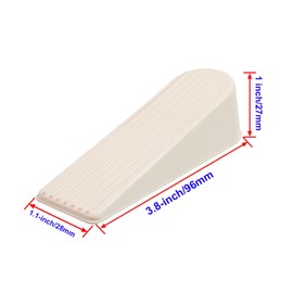 Rannb Door Stopper Door Stop Wedge Non Scratching Door Holder Small White - Pack of 4