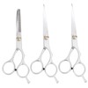 TOVINANNA Hair Cutting Scissors 3pcs Professional Set 5.5 6 Thinning