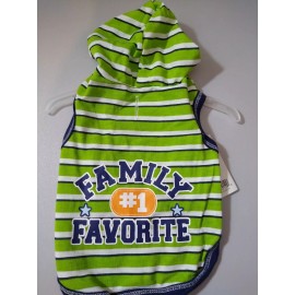 SimplyDog Simply Dog  Green and Blue Stripped T-Shirt  Hoodie New  XXSmall  Super Cute