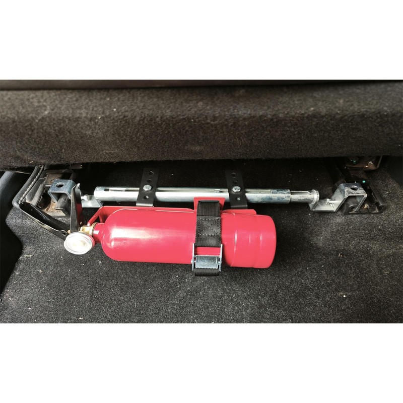 Car Fire Extinguisher Bracke,Seat Track Bracket,Adjustable Width Fits Most Vehicles