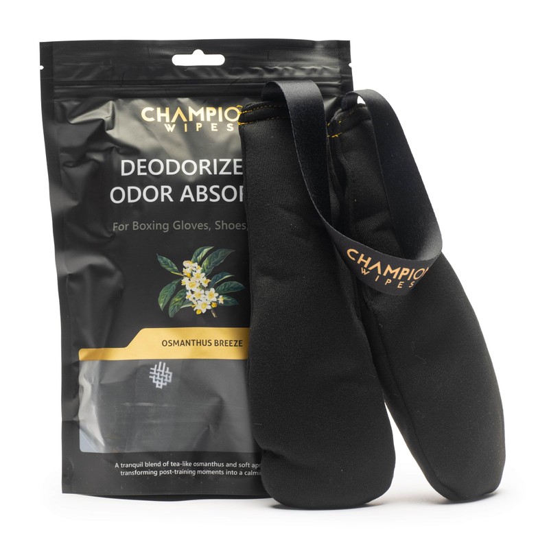 Champion Wipes Deodorizer & Odor Absorbing Inserts for Boxing Gloves