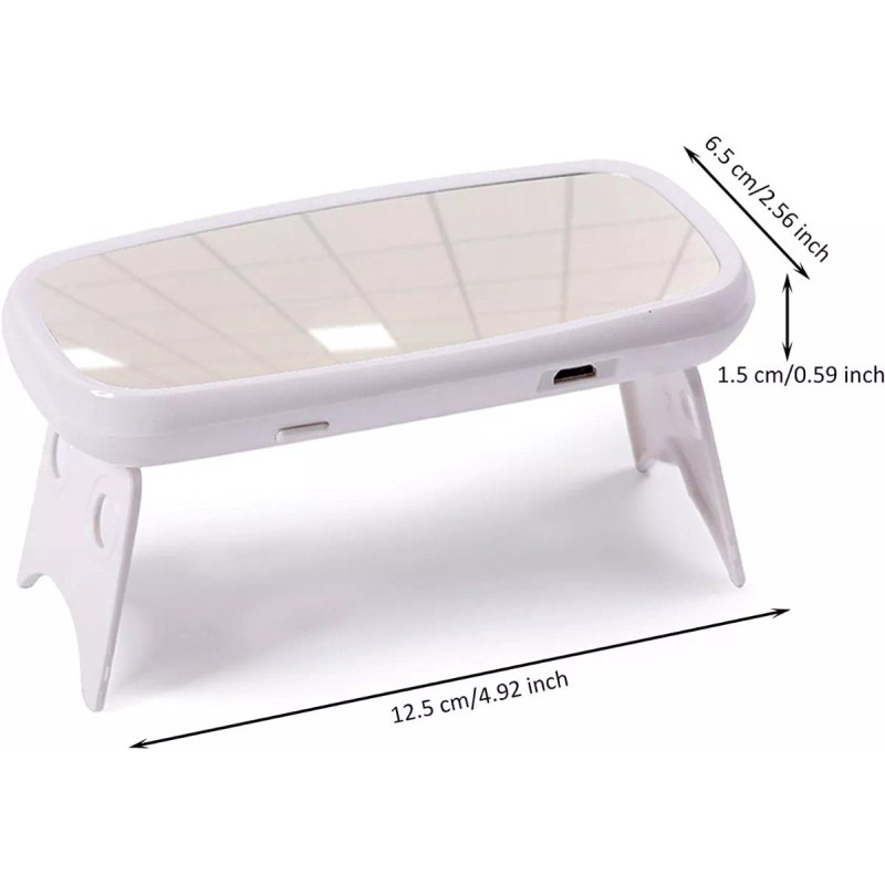 Luz uñas gelish Mini Lampara Secado De Uñas Led Uv