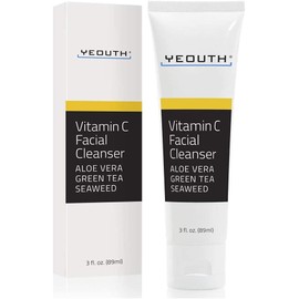 YEOUTH Vitamin C Face Wash, 3.0 fl oz (89 ml) (3 oz), Face Wash, Pore Wash, Compatible with Vitamin C Serum, Face Wash for Men