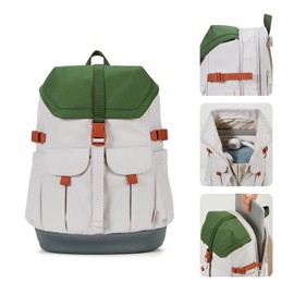 aji Travel Laptop Backpack for Men Women, Large School Backpack Fit 17 Inch Laptop, Carry on Backpack for Airplanes, Water Resistant & Comfortable College Computer Backpack (Forest Green)