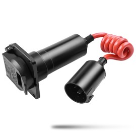 EXMIATOV Bluetooth Brake Controller for Trailer,7 Pin Trailer Connector with Bluetooth-Enabled Smartphone Connection,Trailer Brake Controller System Compatible with Ford,Lincoln,GMC,Black 924-308