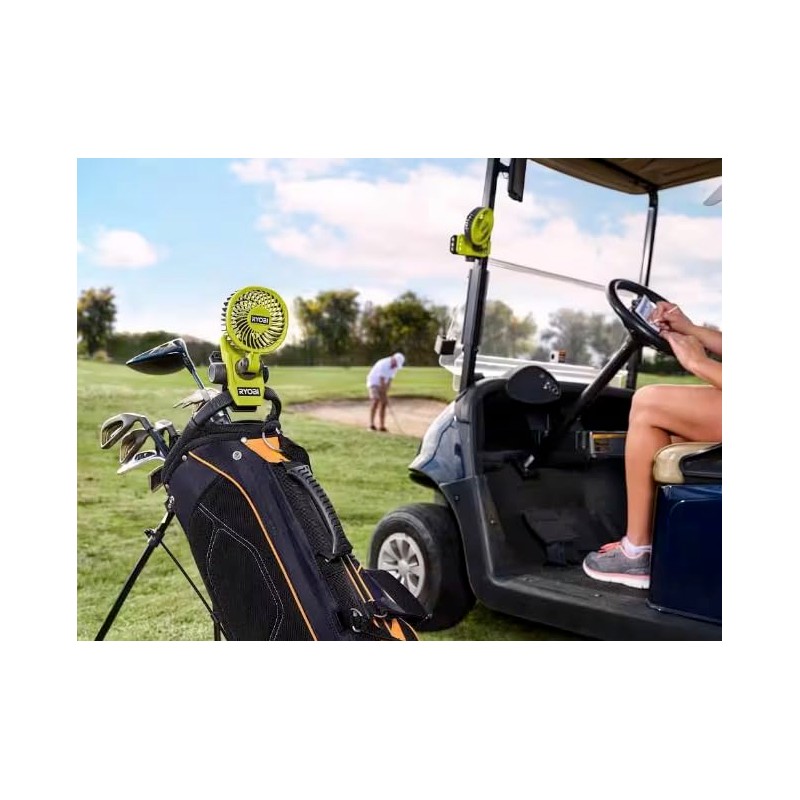 RYOBI - USB Lithium Clamp Fan Kit with 2.0 Ah