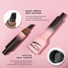 Liquid Eyebrow Brush, Beginner Brow-Fection Angled Brush & Dip, Waterproof