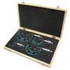 Premium Outside Micrometer Set 0-100mm/0.01mm Precision Machinist Tool w/Carbide Tips
