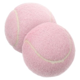 INOOMP Pack of 2 Tennis Balls Tennis Play Balls Tennis Practice Balls Training Tennis Practice Ball for Beginners Teenagers Children Players Pink