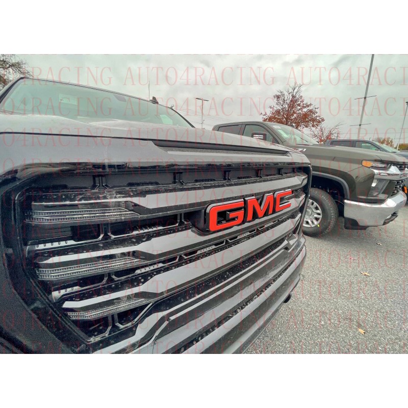 CAPSBAY 2019 2020 2021 GMC Sierra Front Grill Red Black