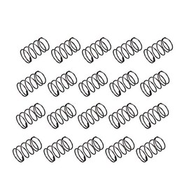 sourcing map Compression Spring Coil Spring Steel Spring Steel Spring Steel 1.2 mm Cable Diameter 20 mm External Length 35 mm Free Length Black Pack of 20