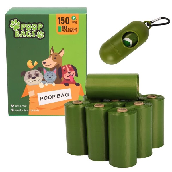 YXTKJ Dog Poop Bags with Dispenser,Leakproof Strong & Sturdy Poop