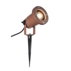 SLV SLV NAUTILUS XL | Au?enlampe fr die Beleuchtung von Garten, Terrasse, Pflanzen, Wegen, Teich, Aussen-Leuchte, Au?en-Strahler | IP65, GU10, mit Stecker, rost