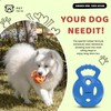 Durable Dog Puzzle Toy, Interactive Rubber Ball for Chewing, Treat