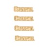Captain Pin. Chenille Pins Pack of 4. Varsity Letter Pins