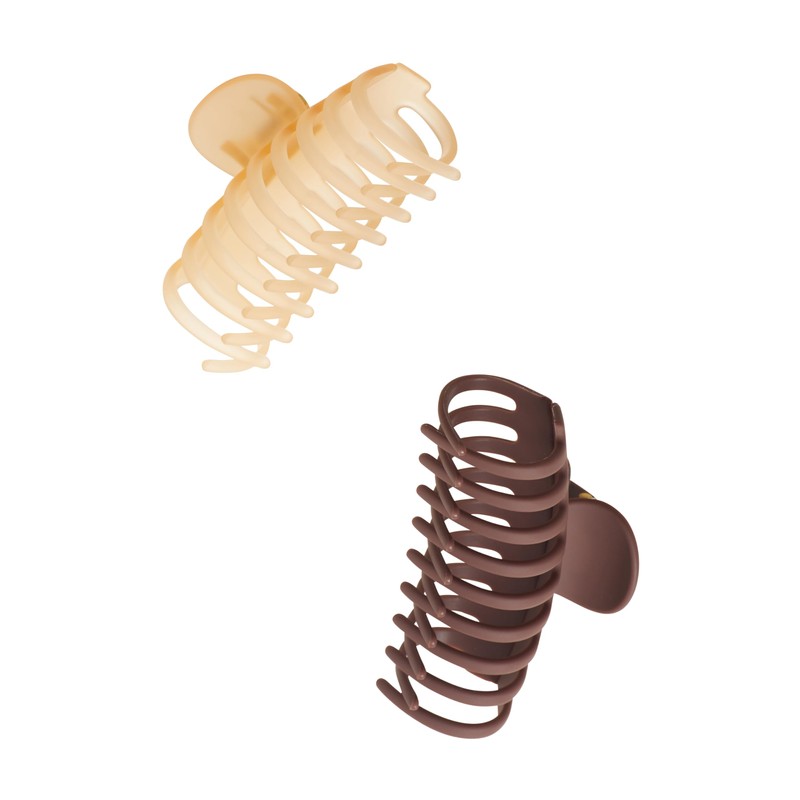 GOODY CLAW CLIP SET LARGE 2CT WARM