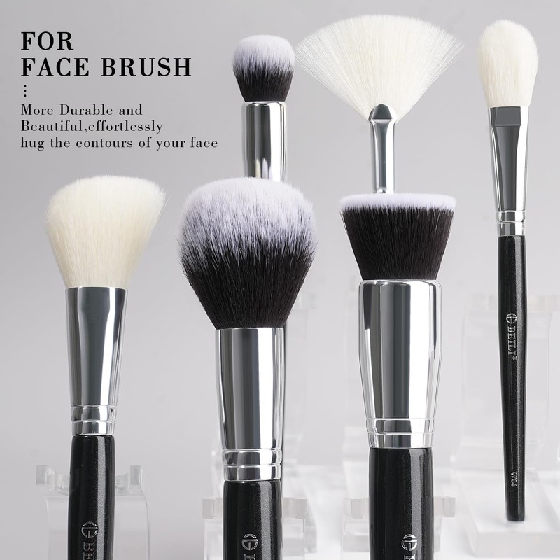 BEILI 15pcs Makeup Brush Set Professional Makeup Brushes Foundation Powder