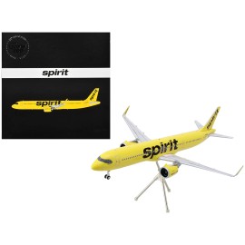 DCD Airbus A321neo Commercial Aircraft Spirit Airlines (N702NK) Yellow Diecast Model Airplane Gemini 200 Resin Resin Resin