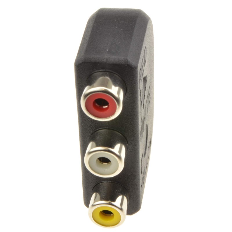 kenable 3.5mm Jack to 3 Phonos/RCA 4 pole AV out