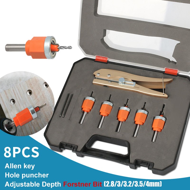 6PCS Set Countersink Drill Bit Set Multifunctional Adjustable Tapered Drill