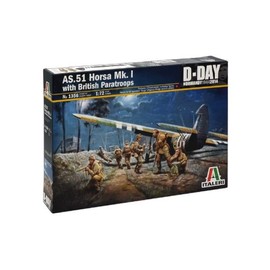 Italeri Models AS 51 Horsa MK.I with British Paratroops Airplane Model Building Kits
