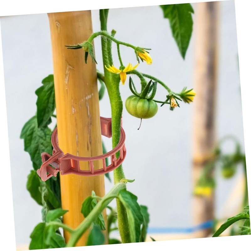 Mipcase 200Pcs Plastic Plant Support Clips Weatherproof Greenhouse Clips for