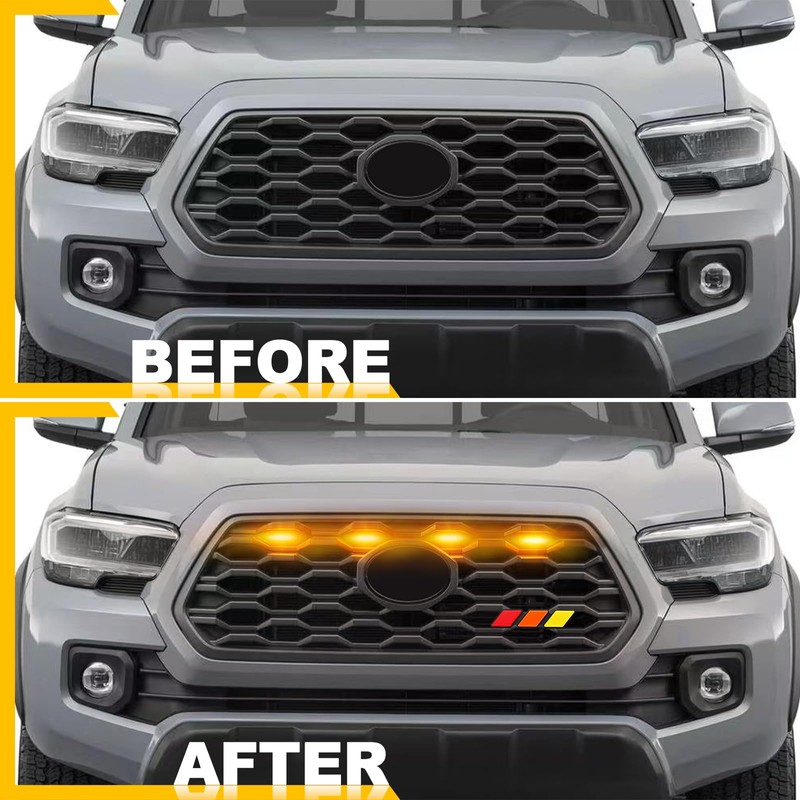 4 PCS Grill Lights for Toyota Tacoma 2023 2020 2021