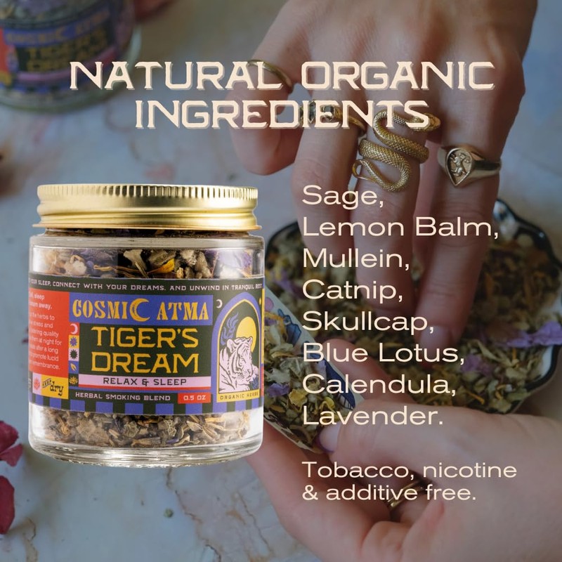 Cosmic Atma Herbal Smoking Blend – Tiger's Dream for Relax