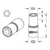 KS Tools 918.3977 3/8 CHROME + TX Socket E11