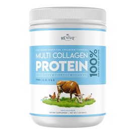 Revive Naturals - Polvo de Proteína de Colágeno Hidrolizado Multi Tipo I, II, III, V y X, 16 oz