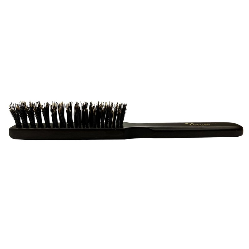 Yoikawa Sangyo Premium Boar Hair Ebony Hair Brush Y Brush