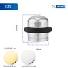 XFORT Polished Chrome Floor Mounted Door Stopper - Soundproof Door