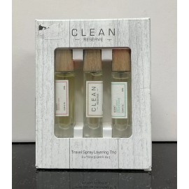 Clean Reserve Travel Spray Layering Trio 3x10ml 0.34oz NIB