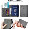 2 PACK Pasaporte Funda, Funda para Pasaporte con Bloqueo RFID.