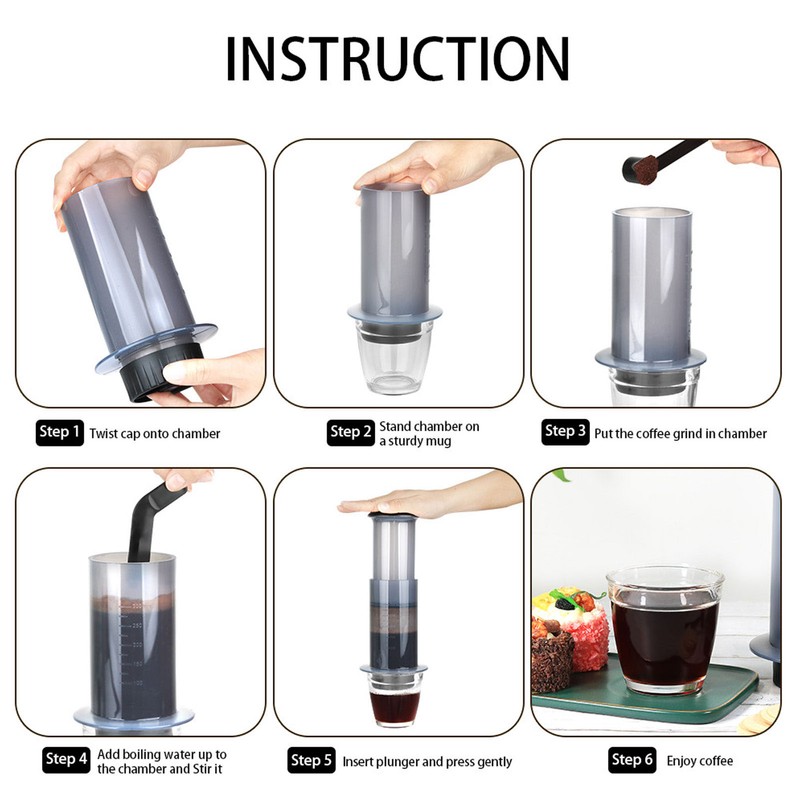 French Press Coffee Maker Portable European Drip Coffee Maker for