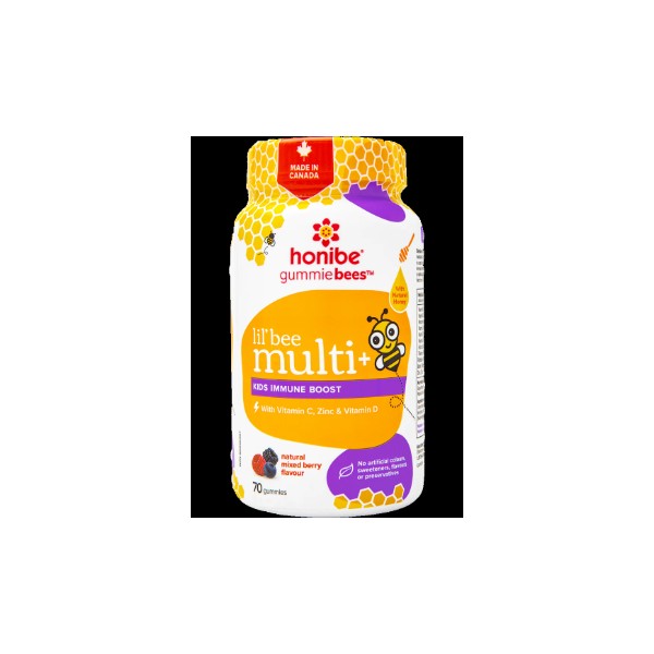 Honibe Lil’ Bee Multi+ Immune Boost (Mixed Berry) - 70 Gummies