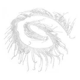 1 Yarda de Borde de Flecos de Diamantes de Imitación, Borde de Cristal, Cadena de Diamantes de Imitación, Borla de Apliques Nupciales para Ropa de Bricolaje, Vestido de Boda,