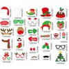 Lamkrtlp 32 Pcs Christmas Photo Booth Props, Xmas Party Photobooth