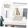 LIFKOME Cotton Swab and Pad Storage Organizer Compartment Makeup Accessory